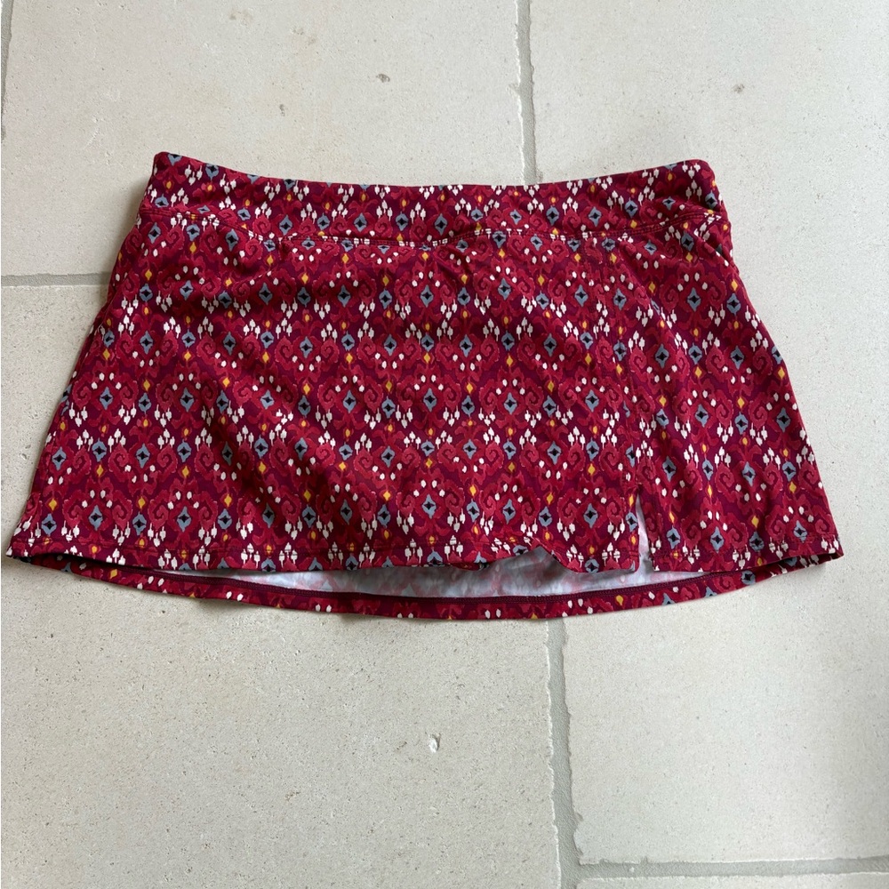 Garnet Hill Red Mini Athletic Bikini Bottom